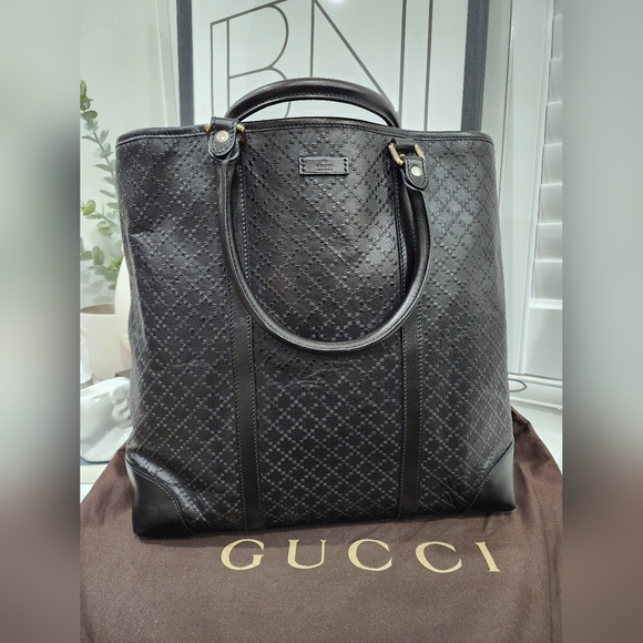 Gucci Other - EUC GUCCI Diamante Joy Vertical Tote Black